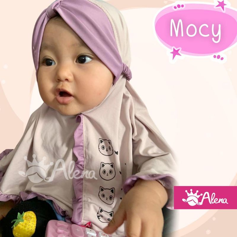 Jilbab Bayi / Hijab Anak/ Kerudung Baby Alena Mocy (ORI Alena Hijab)