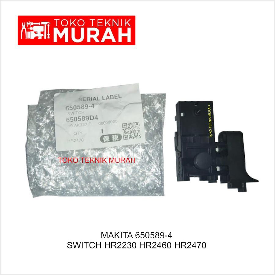 Makita 650589-4 Switch HR2230 HR2460 HR2470 Saklar Original Asli