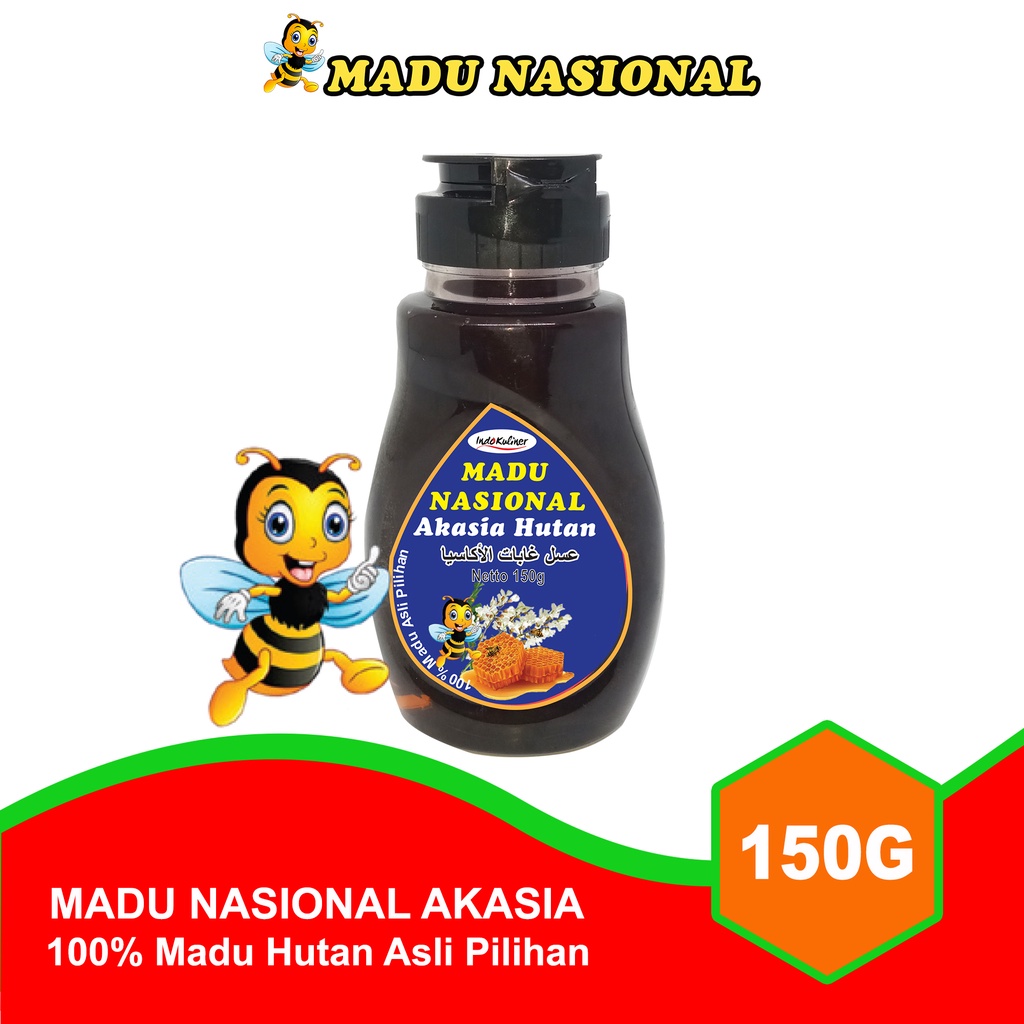 

Madu Nasional Akasia 150gr Extra Propolis Polen Royal Jelly - 1 Botol