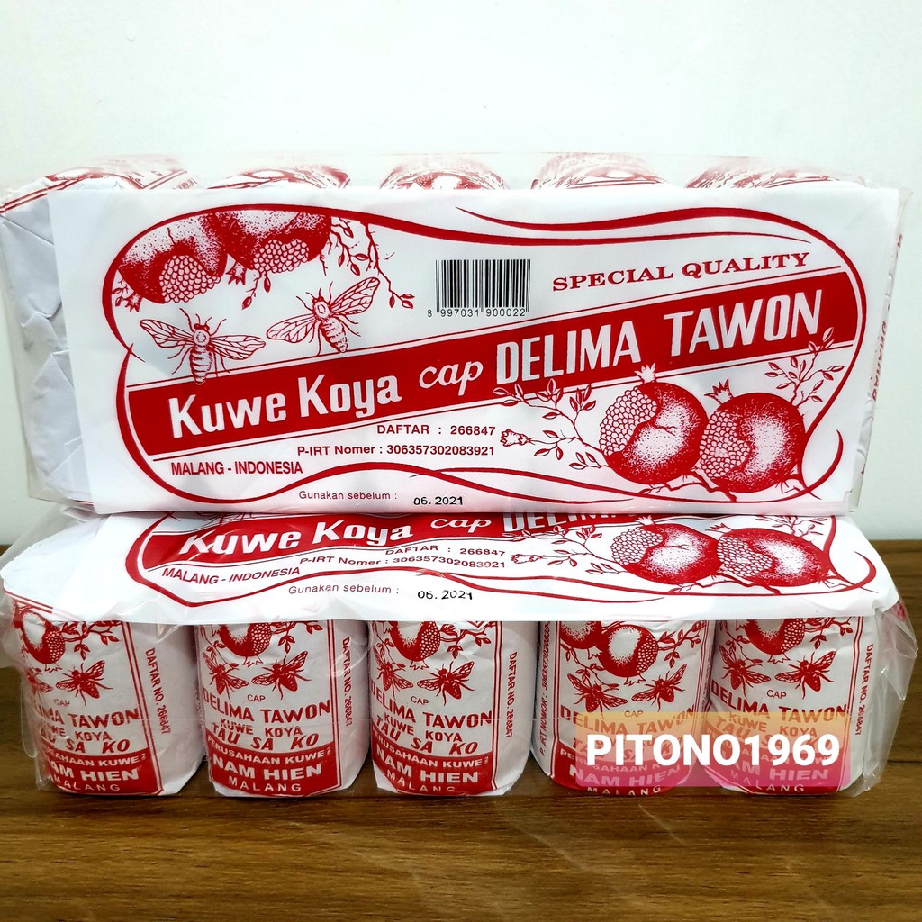 

Kue Koya Ketan TAU SA KO cap Delima Tawon isi 10 Khas Malang