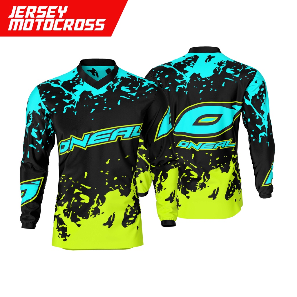 JERSEY RACING MOTOR CROSS LONG SLEEVE MOTOCROSS LENGAN PANJANG SERIES 9