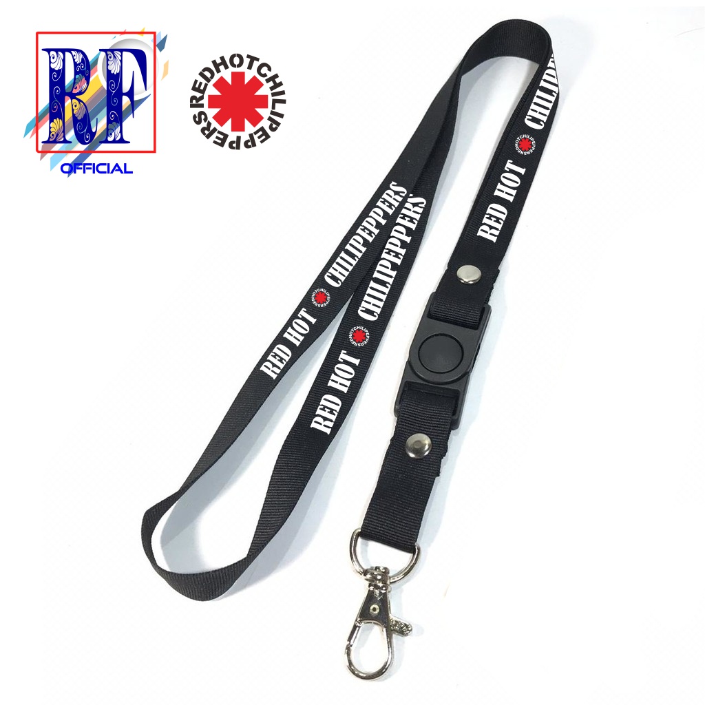 

Tali Lanyard RHCP RED HOT CHILI PEPPERS band metal gantungan kunci/gantungan id card /gantungan hp murah COD