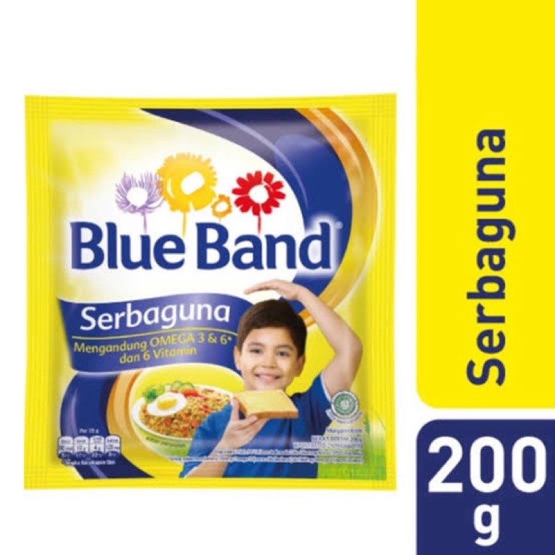 200gr | BLUEBAND MARGARIN SERBAGUNA | margarin blue band margarine cake bakery cookies snack masakan sedap