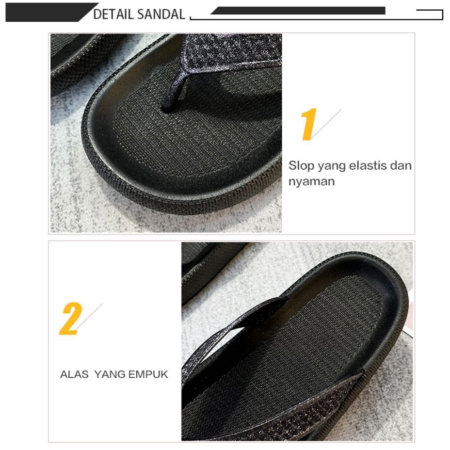 SENDAL JEPIT HAK WANITA WONDERLY | SANDAL JEPIT WANITA SENDAL JEPIT JELLY L1921A-11