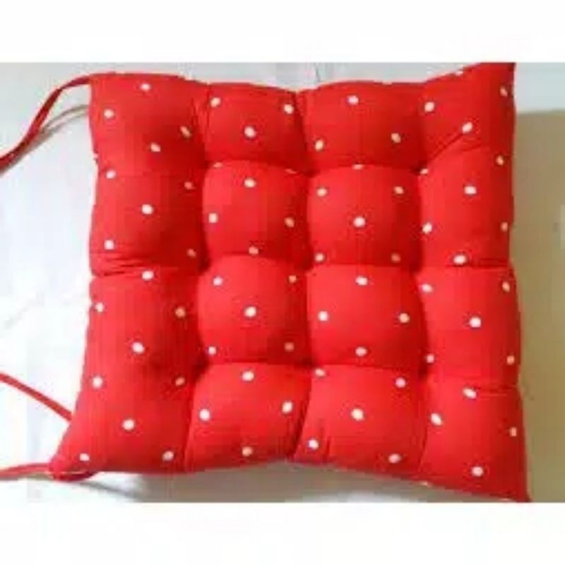 Alas duduk bantal polkadot,alas kursi tebal polkadot,Bantal alas lesehan duduk ukuran -40X40 Silicon,bantal alas duduk Ibu hamil isi Silicon,alas duduk polos isi Silicon