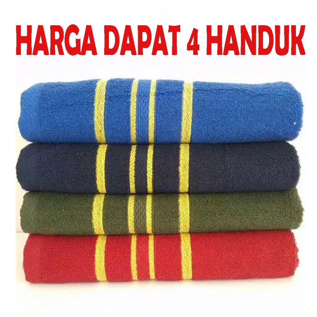 Handuk Mandi Dewasa Patriot Handuk Polos Jumbo Handuk Murah 140x70cm bahan katun harga grosir termurah