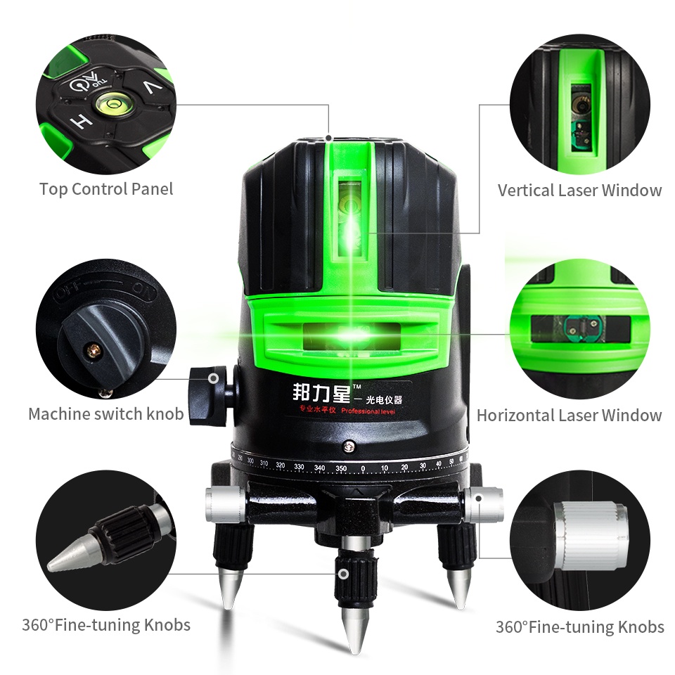 BISA COD Waterpass Laser Digital Self Leveling Projector Green Laser 2 Line Mudah Digunakan