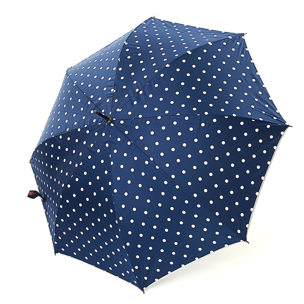 Payung Tongkat Fiber Motif Polkadot jepang Korea T3 Fashion Stylist Anti UV