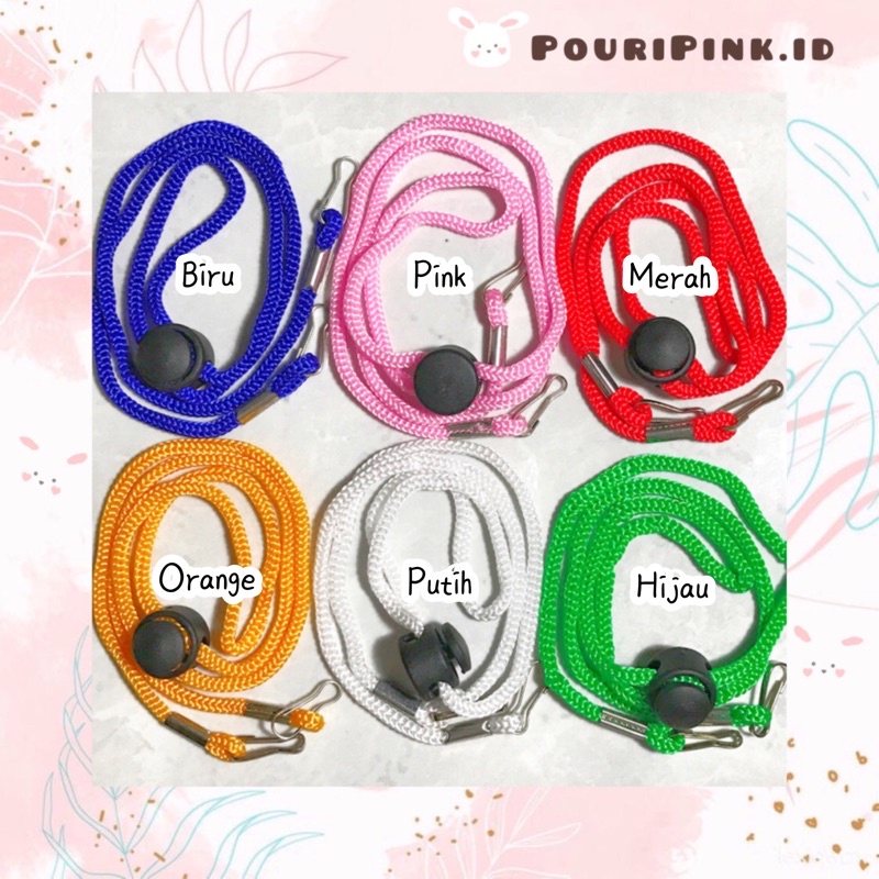 PouriPink.id - Strap Masker 2in1 Konektor Hijab Lanyard Tali Mask Connector Murah Aksesoris Fashion 