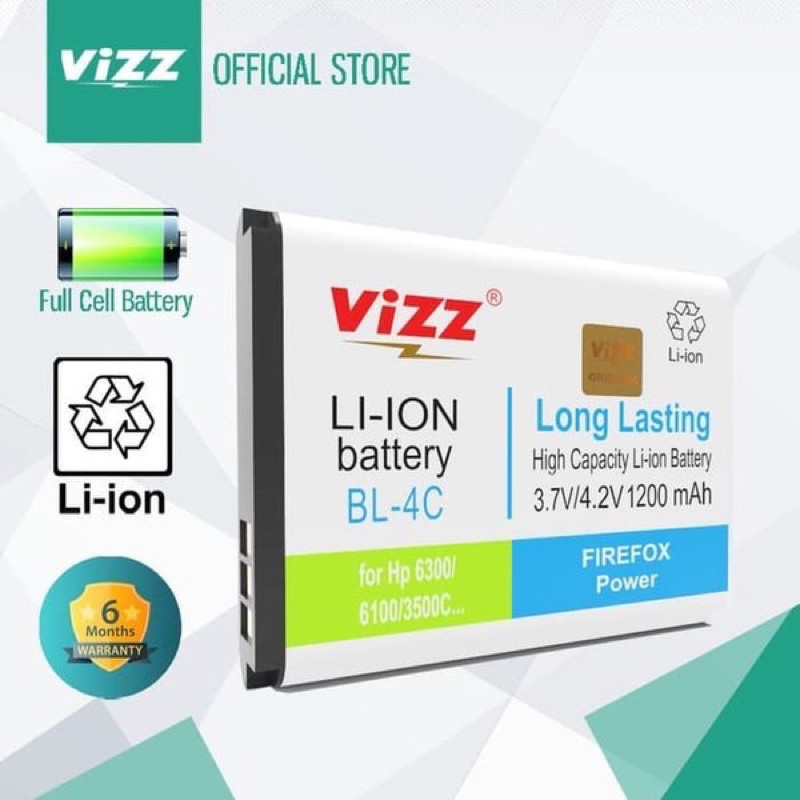 PROMO BATERAI VIZZ BL4C BL5C BL-4C BL-5C ORIGINAL PRODUK RESMI