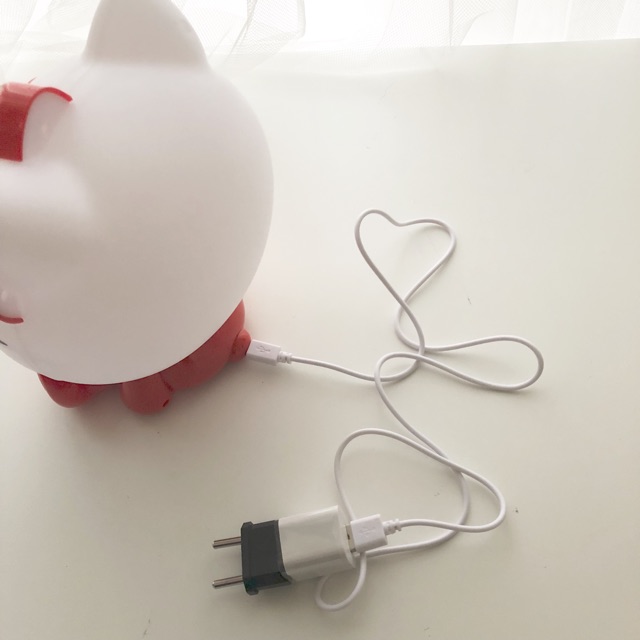 MINI CARTOON TABLE LAMP - Lampu tidur lampu meja hello kitty piggy bunny lampu hias