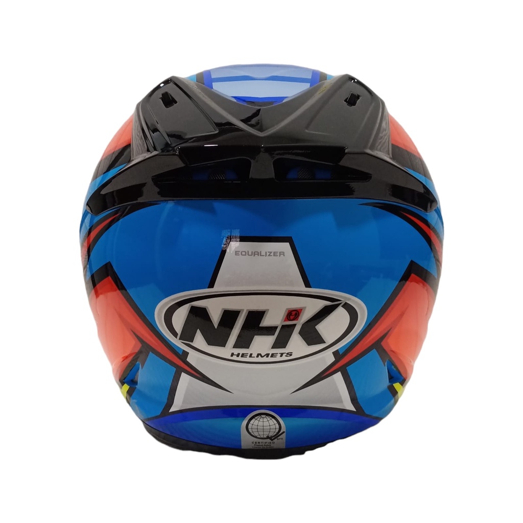 HELM FULL FACE NHK MOTIF RACE PRO EQUALIZER BLUE FLO GLOSSY