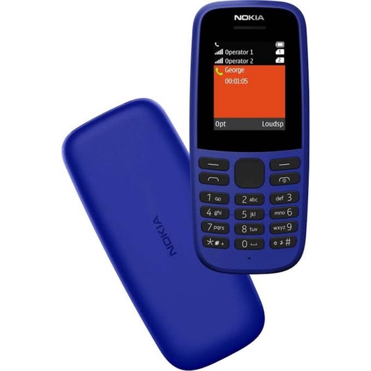 HP Jadul Nokia 105  Nokia 110 Model Baru RESMI TAM Original-105 Blue