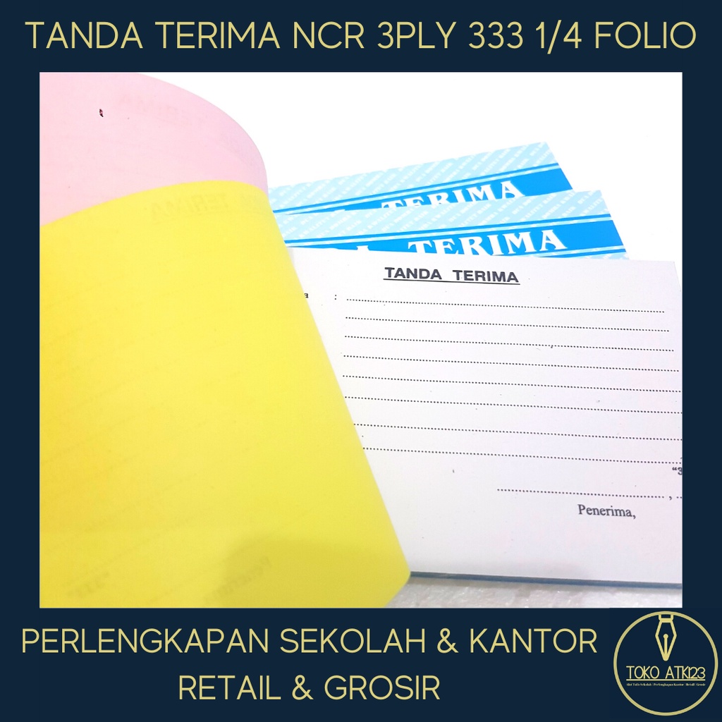 Buku Tanda Terima Barang NCR 3 Ply/ Rangkap 3 / Merk 333 / Pth Mrh Kng