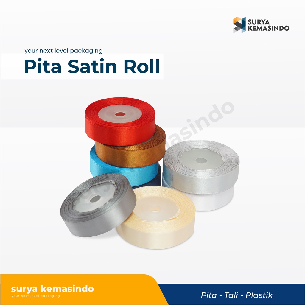 

Pita Satin ( 0,75" / 2 cm ) Per Roll (25 yard) pita/pitakado/pitasatin/hampers