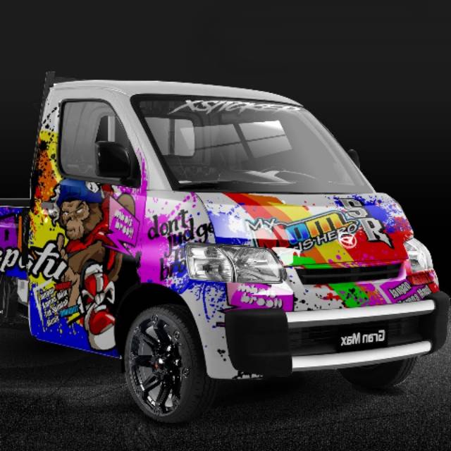 Decal sticker printing grandmax putih full