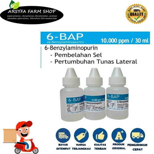 BAP hormon 6-BAP 30 ml Benzylaminopurine biru pupuk tetes