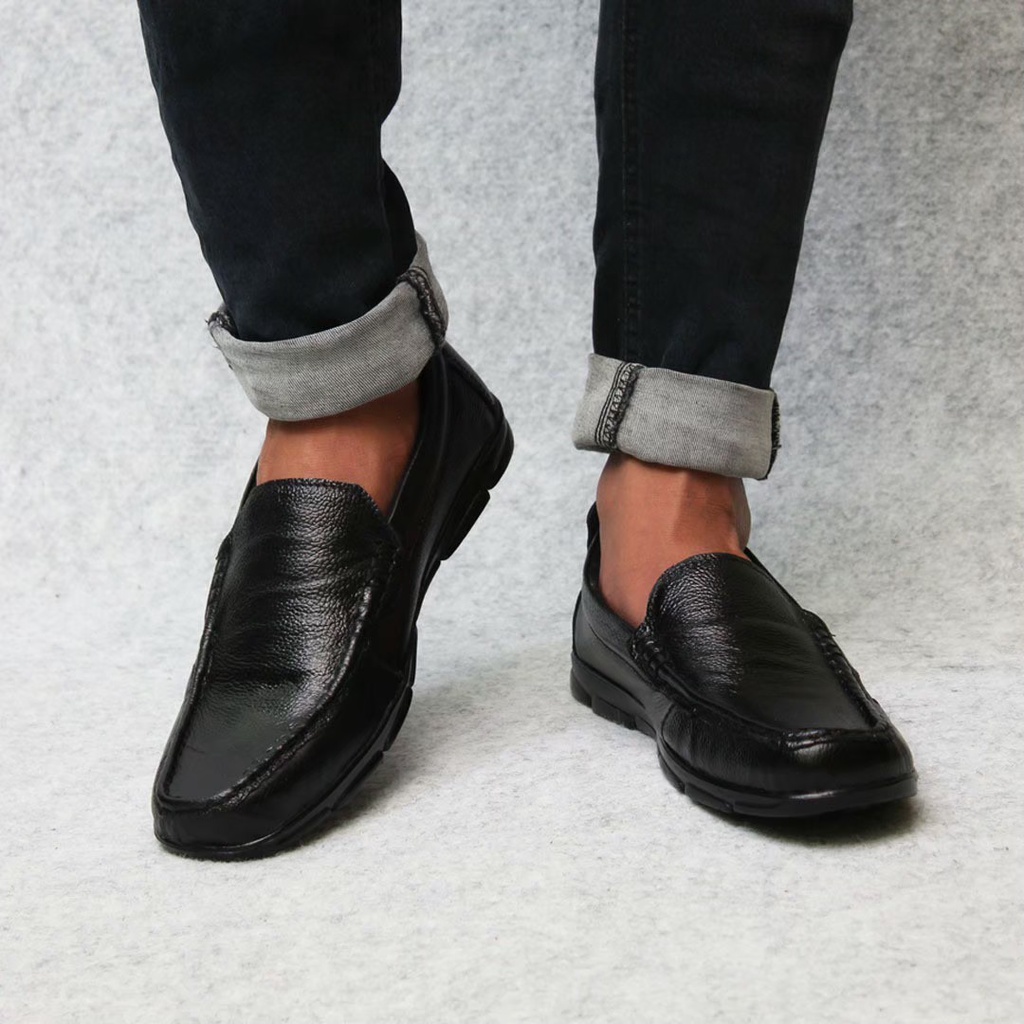 Sepatu Pantofel PRIA KULIT ASLI Chafra TOTO Slip On Formal Casual Kulit Pria Kantor Guru PNS - Sepatus Lip onFormal Nyaman Murah Berkualitas Pansus Kulit