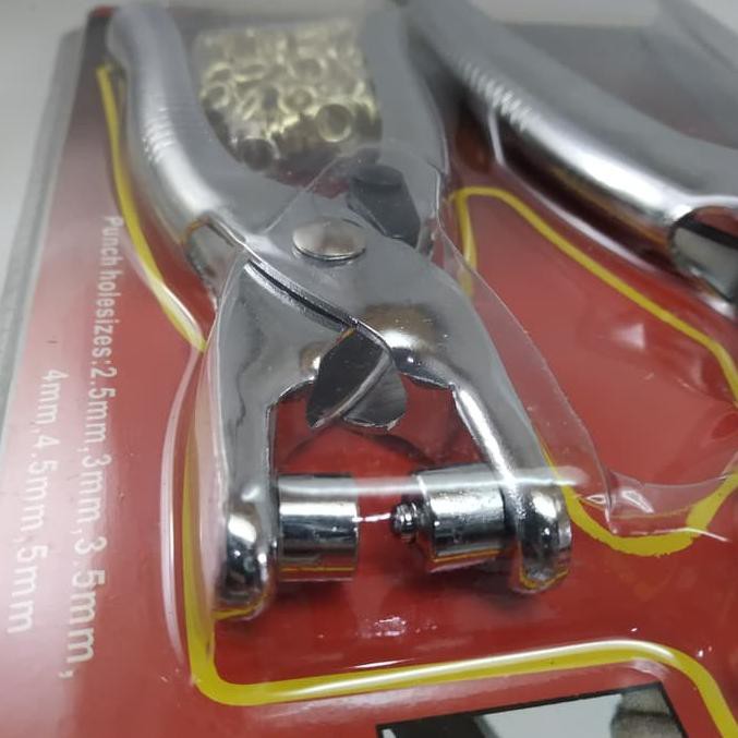 

Leather Hole Punch Set Alat Pembolong Tas Sabuk Gesper Kulit Set 2pcs (KODE Q7990)