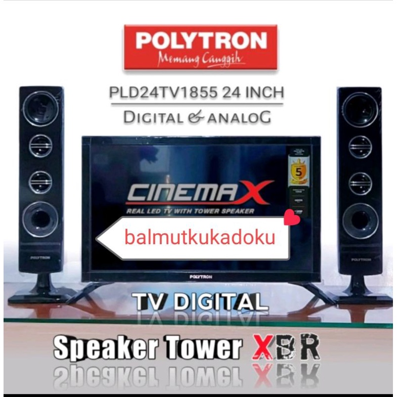 Tv led polytron 24 inch 24MT8511 24T8511 24T1850 ANALOG -  DIGITAL PLD 24TV1855 CINEMAX