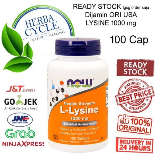 Now Foods L Lysine 1000 mg 100 Tab Now Food Lysine Now Lysine USA