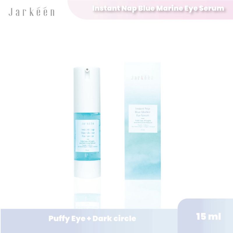 (GOSEND/COD) JARKEEN INSTAN NAP BLUE MARINE EYE COLLAGEN SERUM - PUFFY EYE , WRINKLE TREATMENT AND DARK CIRCLE | KRIM MATA