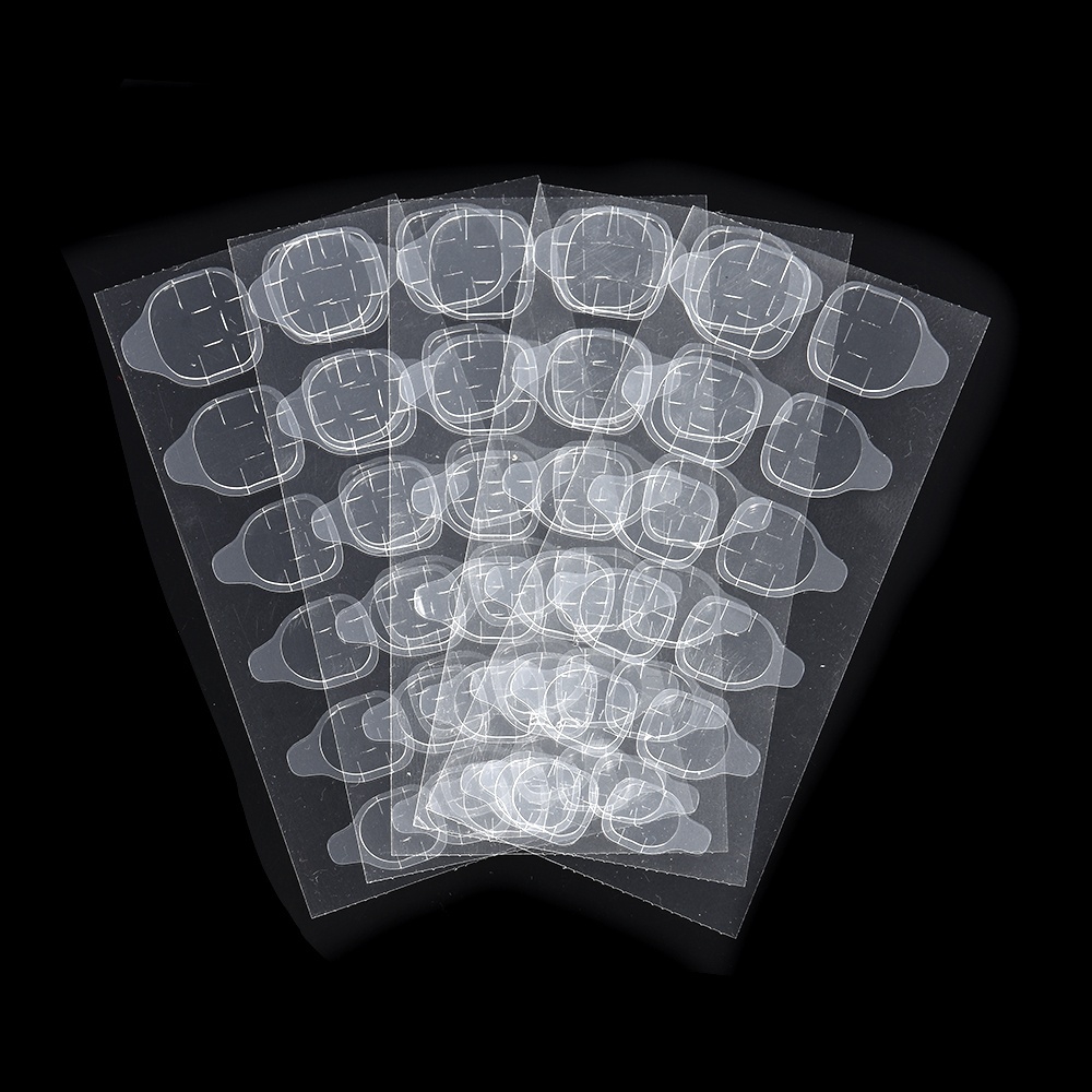 5x12 Pcs Pelat Jelly Kuku Colloidal Partikel Lem Untuk Alat Kecantikan Nail Art