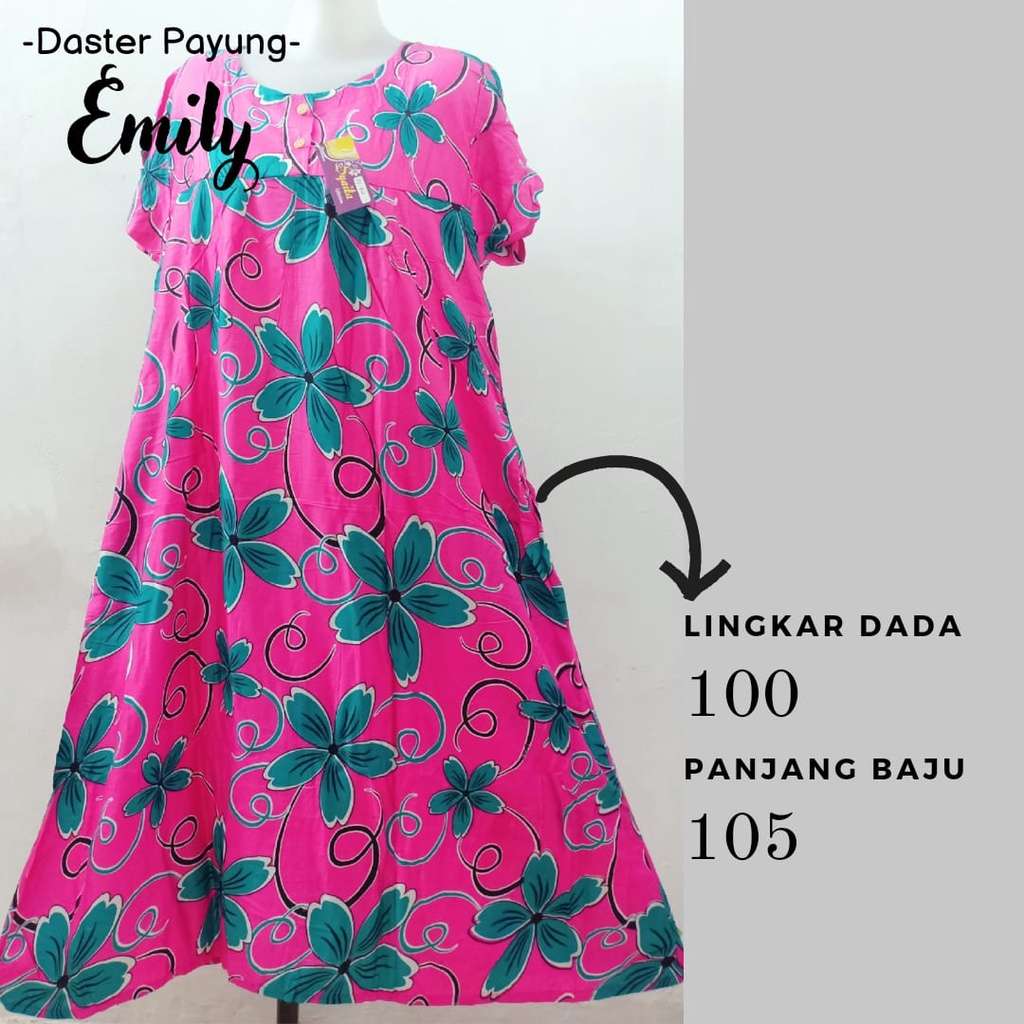 Termurah-Daster Murah Solo-Daster Payung Flower Emily-Bahan Katun Viscose Nyaman Dipakai