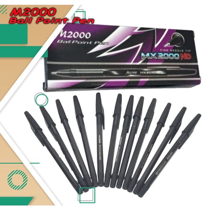 

Ballpoint bolpen Pen Warna Hitam Model MX2000ND