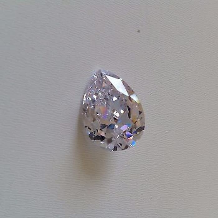 A5 Quality Permata Cubic Zirconia Tetes Air Pear Shape Tear Drop Perbutir