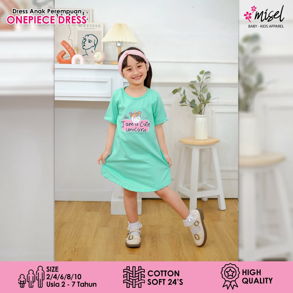 DRESS ANAK PEREMPUAN MICEL PREMIUM PENDEK-3