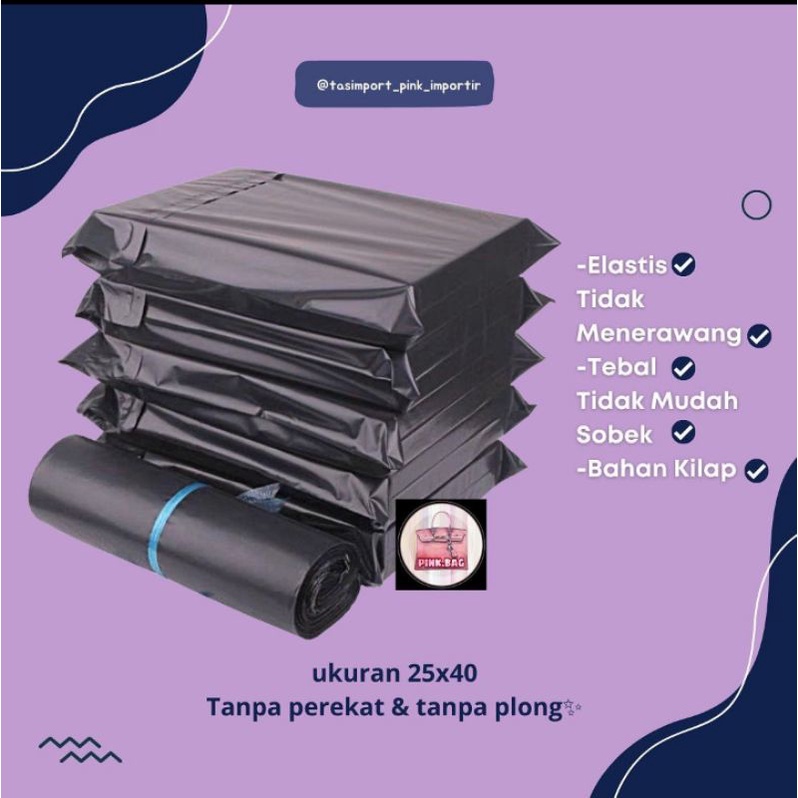 KANTONG PLASTIK POLIMER POLIMAILER PACKING OLSHOP ONLINE SHOP PEREKAT TEBAL POLOS MURAH  UK 20X40 ,25x40