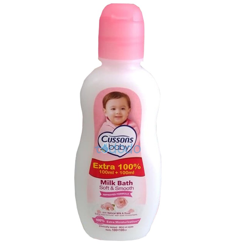 Sabun Mandi Bayi Cussons Baby Milk Bath Soft &amp; Smooth100ml