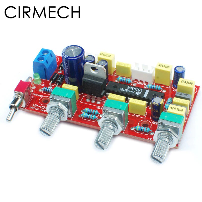 konektor CIRMECH LM1036 OP-AMP HIFI Amplifier Preamplifier Volume Tone EQ Control Board DIY KIT