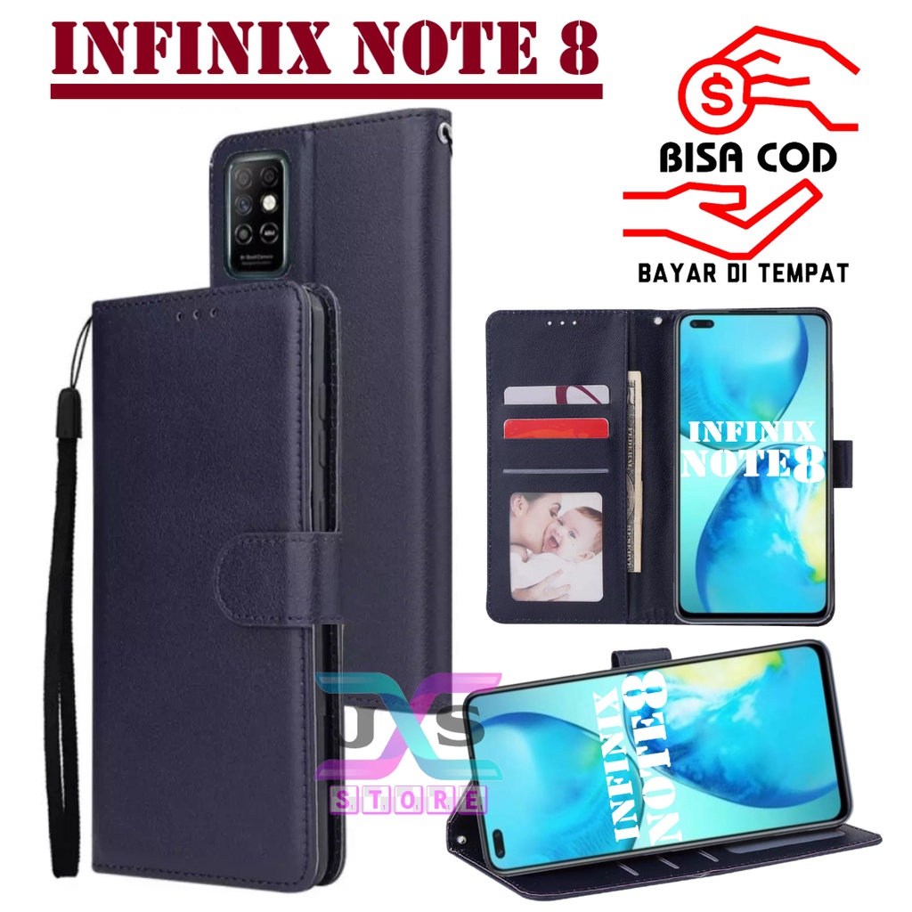SARUNG BUKU HP UNTUK INFINIX NOTE 8 / FLIP WALLET UNTUK INFINIX NOTE 8 / LEATHER CASE UNTUK INFINIX 