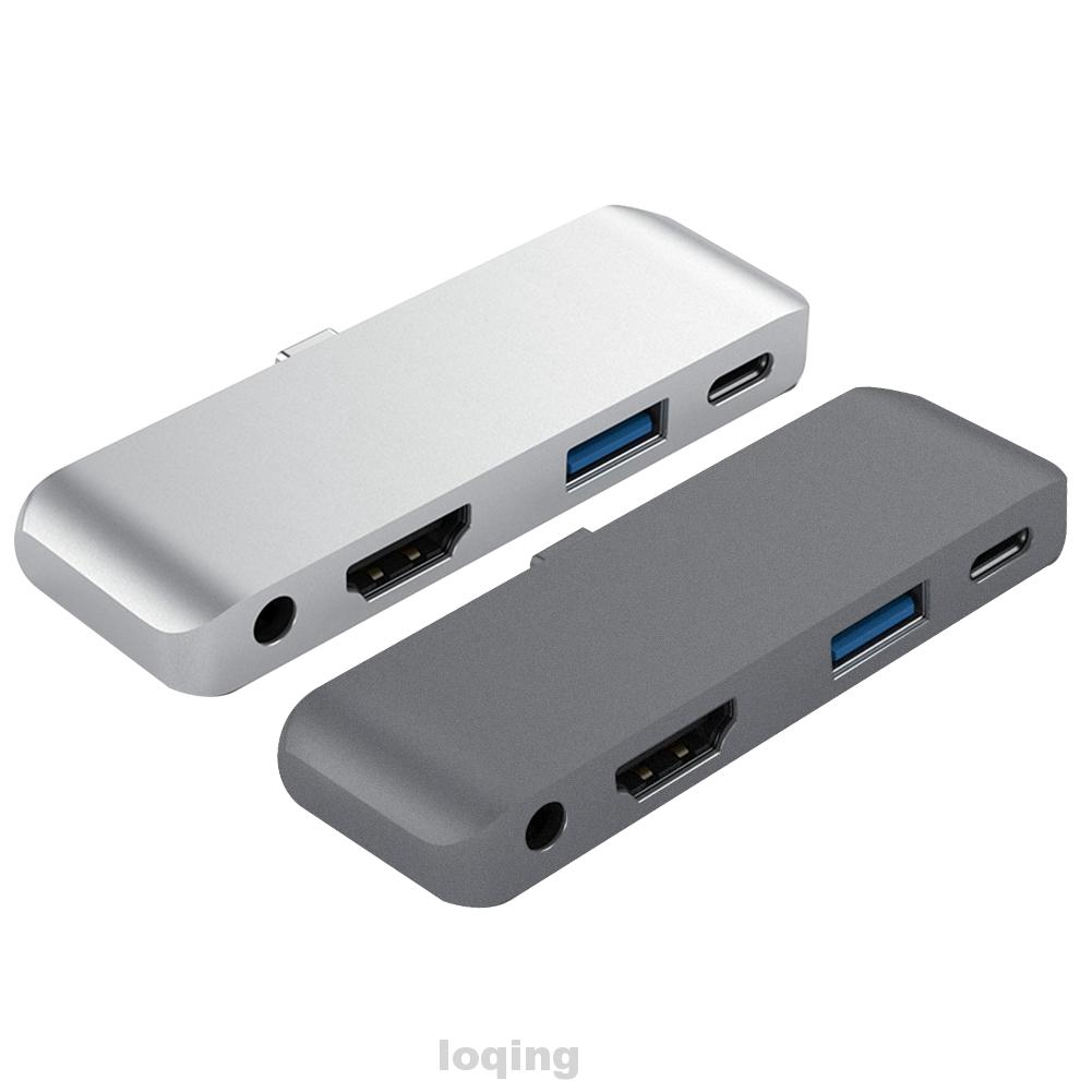 Usb Hub Adapter Bahan Aluminum Alloy Plug And Play Multi