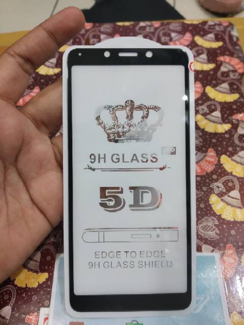 Tempered Glass Redmi 6A Full Layar