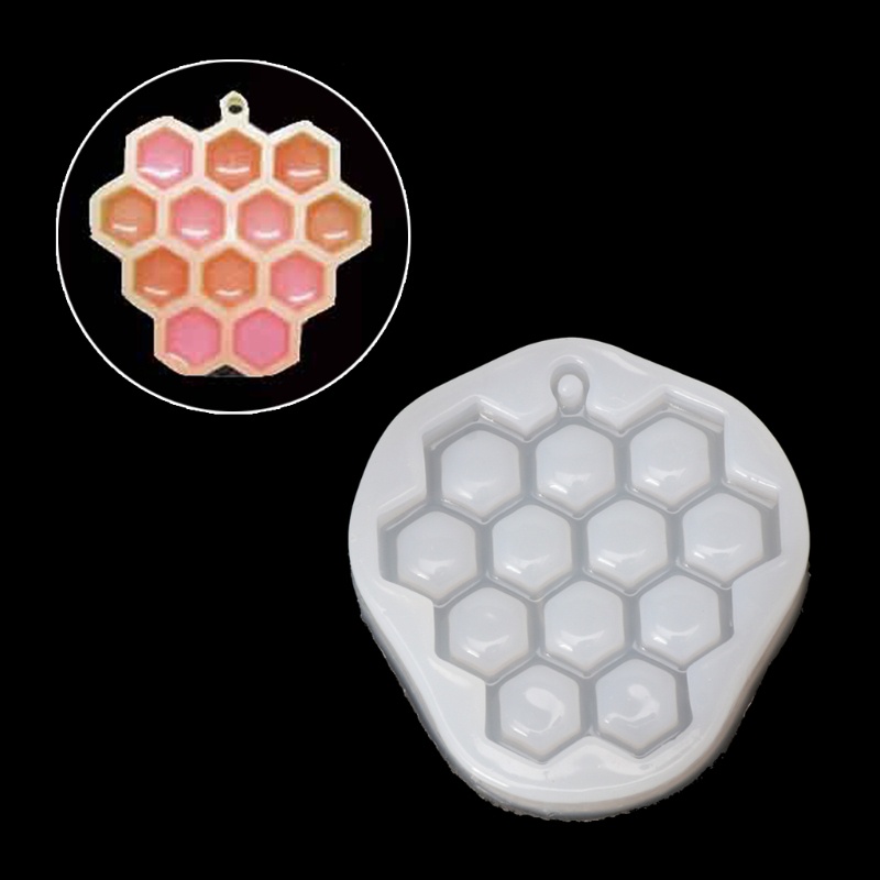 SIY  Bee Honeycomb Liquid Silicone Mold DIY Resin Grape Jewelry Making Pendant Mould