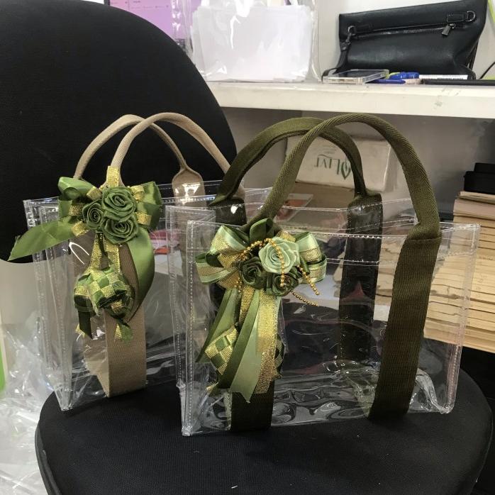 

Tote Bag Transparant Plastik Mika Hampers Lebaran Idul Fitri Diskon!!R30F