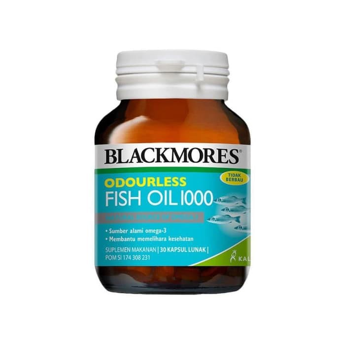 Blackmores Odourless Fish Oil 1000 30caps 30 Capsule 90caps 90 Capsule BPOM Kalbe Farma