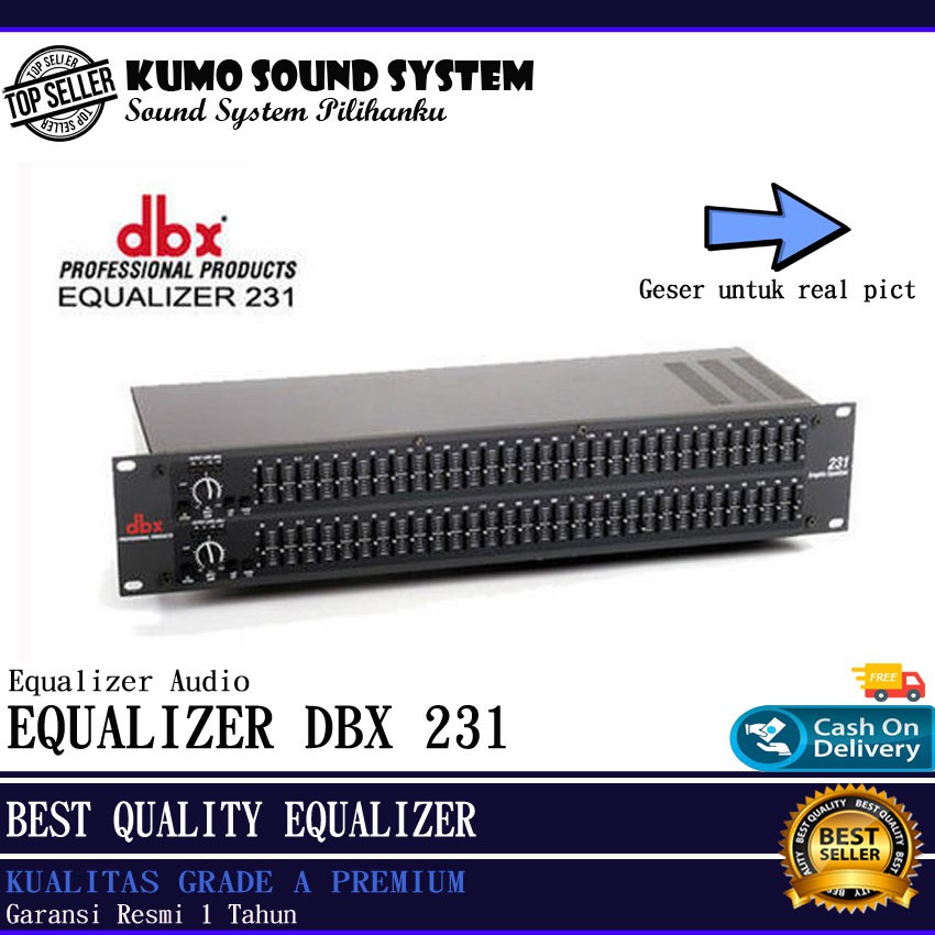 Equalizer dbx 231 plus subwoofer