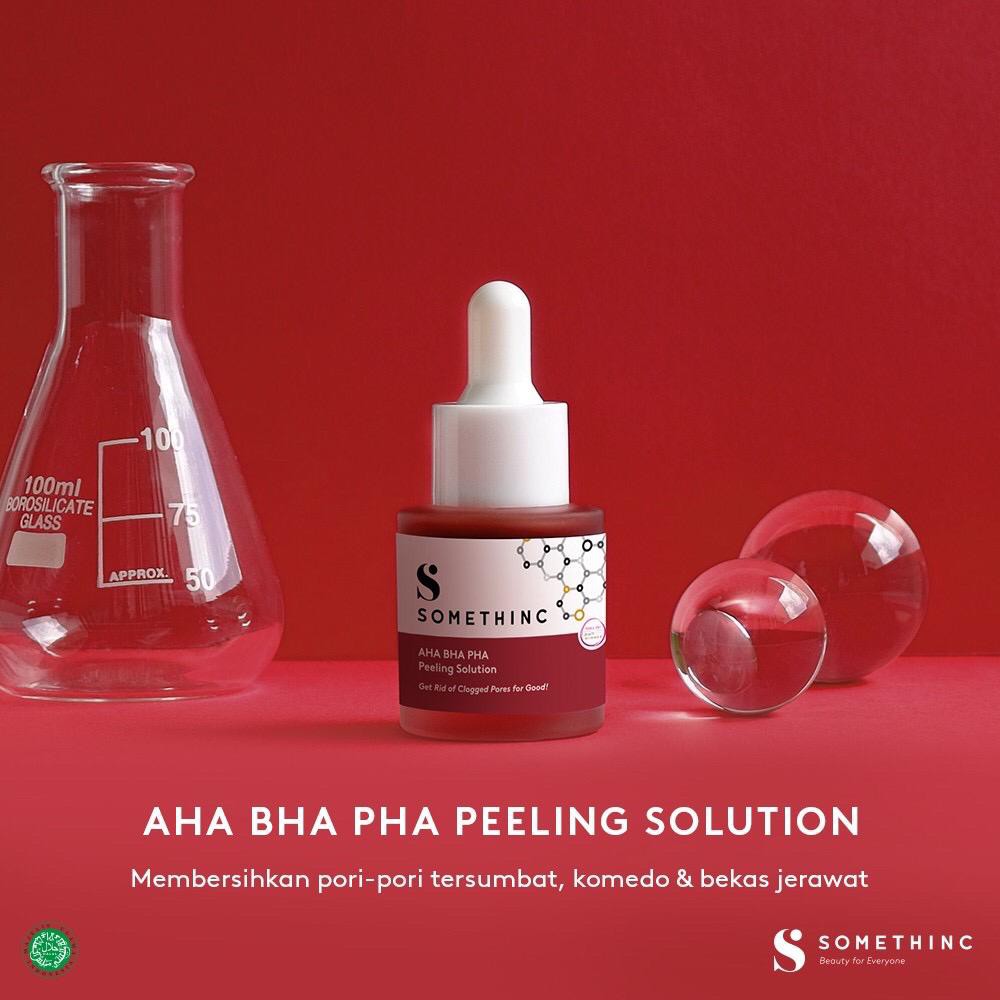 BPOM SOMETHINC AHA BHA PHA Peeling Solution 20ml Serum Peeling Pembersih Pori Sel Kulit Mati Wajah