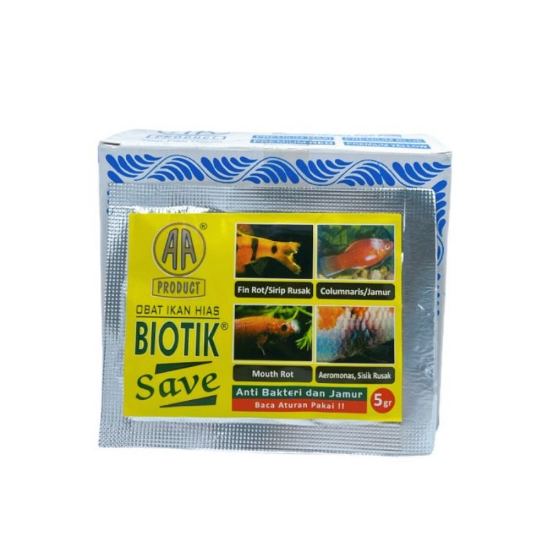 obat ikan AA BIOTIK SAVE anti bakteri &amp; jamur