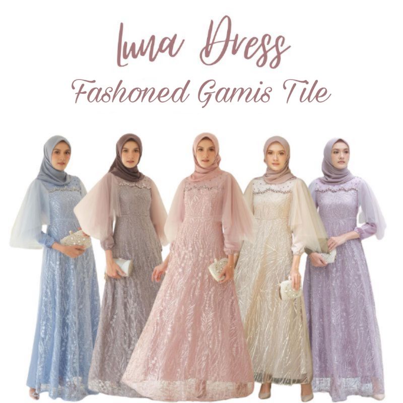 Luna Dress Brukat Muslim Jumbo XXXL Ld 120CM Ld 110CM Ld 100CM Brokat Lucia Dress Calista Maxi Premium Kondangan Kekinian Terbaru Lebaran Grosir Dres Pesta Tunagan Lamaran Pernikahan Resepsi Wisuda Seragaman Baju Lebaran Gaun Pesta Murah Konveksi Sage