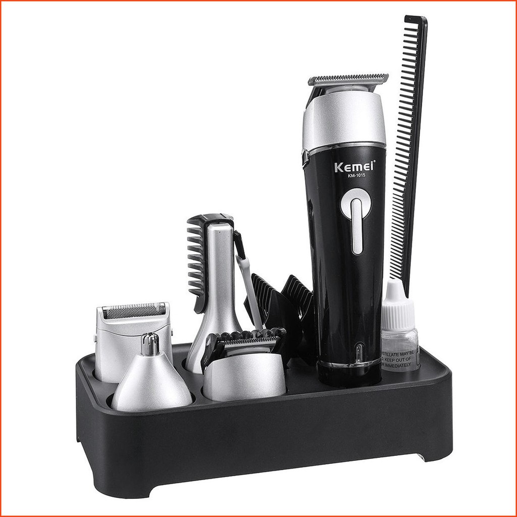 Mesin Cukur Rambut Kemei KM-1015 Grooming Shaver Alat Cukur Kumis Jenggot Cas