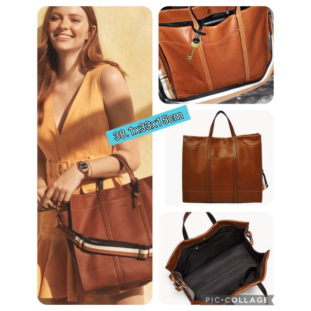 Tas Selempang Wanita Fossil Carmen Shopper Brown