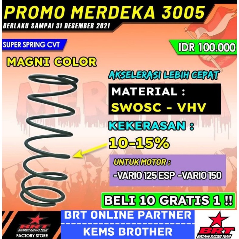 PER CVT BRT ALL MATIC NMAX AEROX  ALL NEW NMAX ALL NEW AEROX LEXI MIO 10%-15% DAN 20%