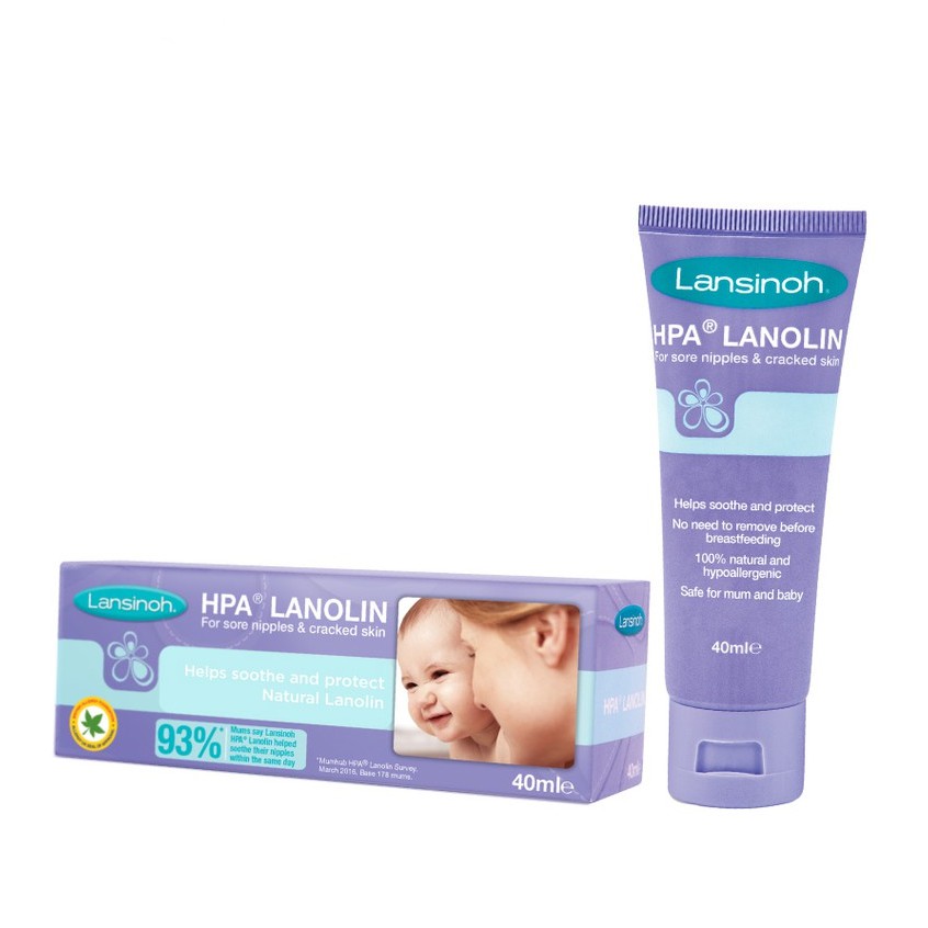 Lansinoh HPA Lanolin For Sore Nipple &amp; Cracked Skin 40ml Nipple Cream