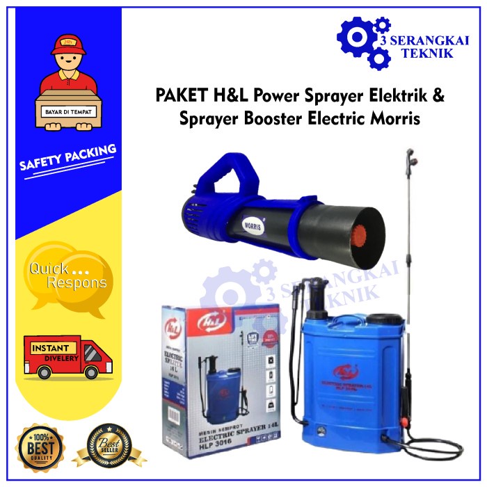 PAKET H&amp;L Power Sprayer Elektrik &amp; Sprayer Booster Electric Morris