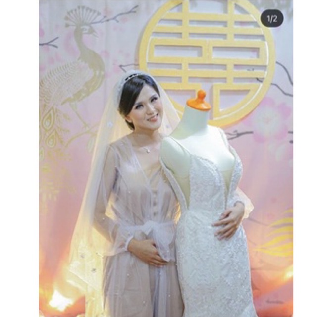 Pearlie Robe Wedding Robe Pengantin Kimono Wedding Kimono Pengantin